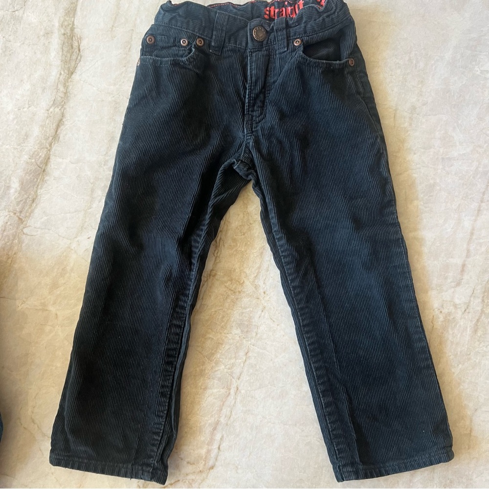 Crewcuts 3T black corduroy
